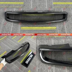 Gloss Black/Carbon Fiber Front Center Mesh Grille Fits Infiniti G35 05-06 Sedan - Bild 1 von 29