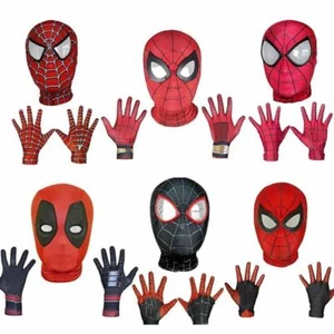 Headgear Gloves For Halloween Carnival Deadpool Costume Mask Superhero Cosplay - Picture 1 of 37