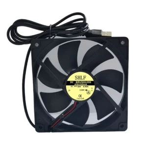 USB Computer Fan 12CM 4.7in Low Noise Brushless Motor Case Routers Cooling Fan - Afbeelding 1 van 8