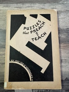 B4 Rare Vintage Christian Puzzles That Preach and Teach Children by Ted Voorhees - Picture 1 of 4
