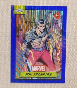 2024 Topps Chrome Marvel Blue Wave #42 JON IRONFIRE 076/150 - Picture 1 of 2