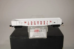 Microtrains N Scale 50' Steel Side 14 Panel Gondola Wisconsin Central White - Picture 1 of 5