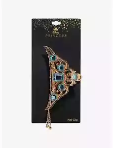 NUEVO Pinza de pelo de metal con corona de jazmín princesa Disney Aladdin lindo regalo - Imagen 1 de 4