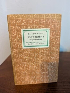 Antique German Poetry: Die Geliebten- Ausgewählte Gedichte by Ruldolf Binding - Picture 1 of 11