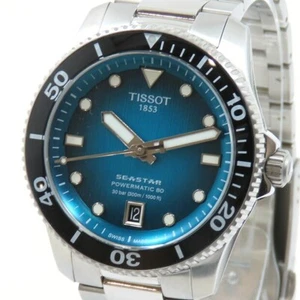 TISSOT Seastar 1000 Powermatic 80 T127.407.11.041.00 Wristwatch Men's Watch Used - Picture 1 of 8