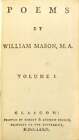 William Mason / Poems 1774 Literature