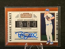 2019 Panini Elite Extra Edition College Ticket Brady McConnell #CT-BM