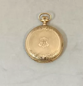waltham 14k solid gold pocket watch - Picture 1 of 12