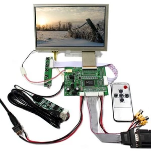 VGA 2AV Reversing LCD Controller Board 7" HSD070IDW1 800x480 Touch LCD Screen - Afbeelding 1 van 4
