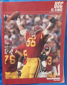 College Football Game Program USC Trojans Vs. Illinois Fighting Illini Sept 1986 - Picture 1 of 5