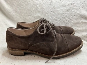 Zapatos ECCO para hombre 9 vestidos Oxford cuero marrón con cordones punta gorra tacones bajos comodidad - Imagen 1 de 11