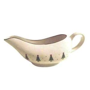 Sakura Debbie Mumm "Magic of Santa" Ceramic /Porcelain Gravy Boat Christmas Tree - Picture 1 of 4