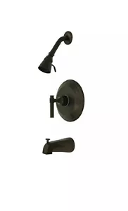 Rubinetto vasca e doccia Kingston ottone KB2635ML Milano olio bronzo sfregato - Foto 1 di 1