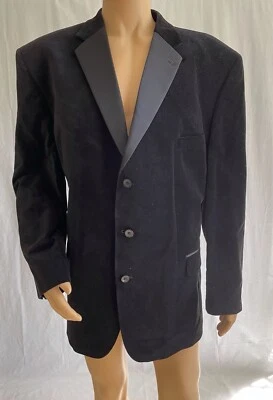 Stafford Essential Men's Formal Occasion Classic Fit Tuxedo Black 100% Cotton - Image 1 of 4