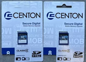 2 Packs Centon SDHC Flash Card 8 GB - Picture 1 of 2