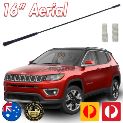 ANTENA / ANTENA PARA JEEP CHEROKEE GRAND SRT BRÚJULA PATRIOT WHIP 16 PULGADAS  Foto 1 de 4