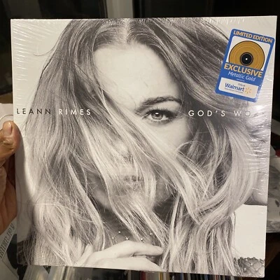 Leann Rimes Gods Work Exclusive Metallic Gold Colored Vinyl LP Hype Sticker Foto 1 de 2
