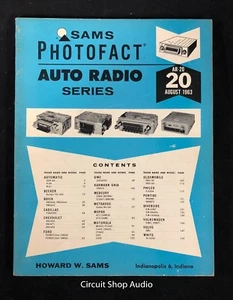 Sams Photofact / Auto Radio AR-20 / Buick, Cadilac, Chevrolet, Ford, Mopar - Picture 1 of 2
