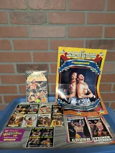1993-1994 Lot Of 14 WWF Coliseum Video Postcards Mini Posters Stickers Cards - Picture 1 of 12