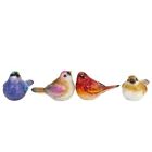 Assorted Fat Birdie Set Of 4 Hand Painted Bird Lover Birds Gift Ww500