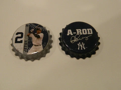 DEREK JETER AND AROD BOTTLE CAP MAGNETS Cover