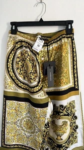 Versace Barocco Mosaic Silk Pants - Picture 1 of 8