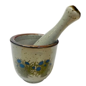 Vintage Takahashi Mörser & Stößel Salzglasur Steinzeug Keramik San Francisco - Bild 1 von 18