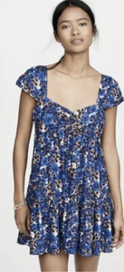 Free People MUSTERSPIEL MINIKLEID IN COOLER KOMBI NEU GRÖSSE S UVP 128 $ - Bild 1 von 12