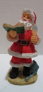 BABBO NATALE CHE SCRIVE LA SUA LISTA IN LIBRO FIGURINA 5" - Foto 1 di 5