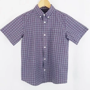  Bowen & Wright Size XL 7 Boys Short Sleeve Shirt Plaid Button Down Pocket - Bild 1 von 4