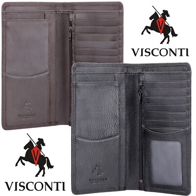 Visconti Big Ben Real Leather RFID Long Jacket 8 Card Mens Boxed Wallet HT-12 - Image 1 of 4