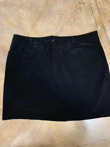 Eddie Bauer Skort/Skirt Black Size 14 Pockets A-Line Waist 36” Length 18” - Picture 1 of 6