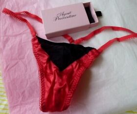 Agent Provocateur boxed red silk G string panties S M L thong NEW ladies Trixie