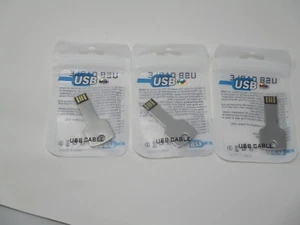 USB Key shape Flash Drive 64GB -Silver- Metal - USB 2.0/3.0 compatible - Picture 1 of 12