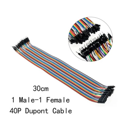 40PCS Dupont wire jumper cable 30cm 2.54MM male to female For Arduino extension - Image 1 of 4