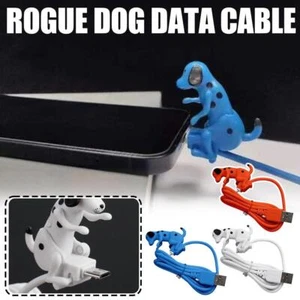Câble de données USB 100 cm cordon pour téléphone portable Android TYPE-C Fu Dog nny V1X4 - Photo 1/13