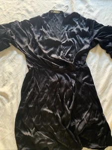 zara black dress Gorgeous Wrap With Pull Up Sleeves. Short Dress Or Top. Cheap - Picture 1 of 7