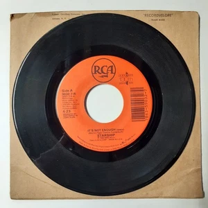 Starship - It's Not Enough 7" Record 1989 RCA Rock 45 RPM - Picture 1 of 2