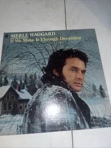 MERLE HAGGARD - If We Make It Through December - Vinyl LP Record Album - Picture 1 of 4