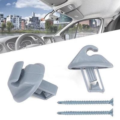 2X Sun Visor Bracket Clips Holder For Vauxhall Movano 1998-2010 Vivaro 2001-2014 - Image 1 of 4