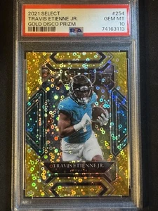 2021 Select Travis Etienne Jr Gold Disco /10 PSA 10 Pop 2 - Picture 1 of 3