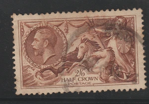 Gran Bretaña 1919 2/6 media corona caballitos de mar sello cv $110 enorme venta 1c wa127 - Imagen 1 de 1
