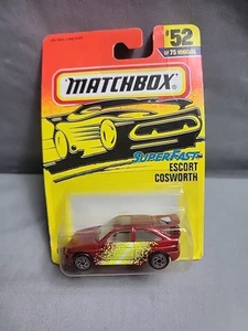 Matchbox Ford Escort Cosworth Vintage 1995 Brand New Sealed Red - Picture 1 of 8