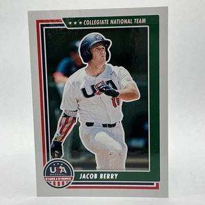 2022 Panini USA Stars & Stripes JACOB BERRY RC Collegiate #94 - Picture 1 of 2