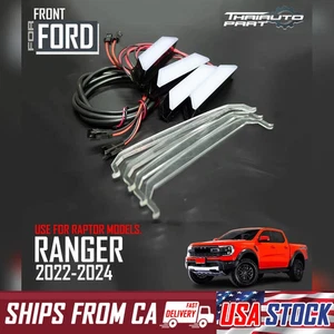 FIT Ford Ranger Raptor P703 2022-2024 NEXT-GEN White LED Front Grille Light 4PCs - Picture 1 of 11