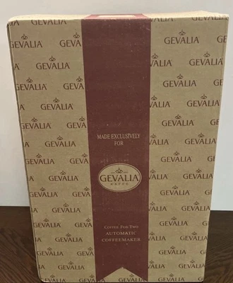 Gevalia Coffee Maker for Two 2 Stainless Travel Mugs WS-02A Black Brand NEW - Image 1 of 2