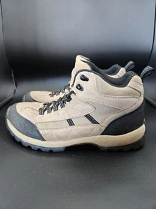 Lands End Mens Light Tan Lace Up Ankle Hiking Boots 9HD Wide - Picture 1 of 8