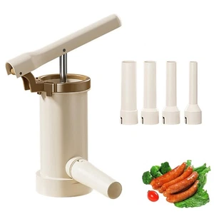 Efficient Sausage Filler Machine with 4 Funnels Perfect for Home Cooking - Picture 1 of 12