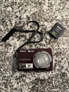 Nixon Coolpix S230 Digital Touch Screen Camera-Plum Broken AS IS FOR PARTS - Picture 1 of 6