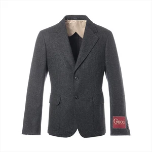 Gucci Wool Tailored Jacket 46 Men's Gray 639029 - Picture 1 of 7